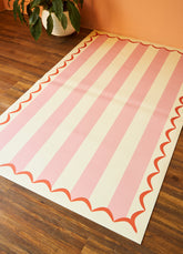 Tapete Playmat - Listrado Rosa